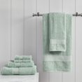 thumbnail image 1 of Madison Park Organic Towel Set, Seafoam, 1 of 9
