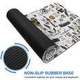 thumbnail image 6 of Long Mouse Pads for Desk,White Halloween Pumpkin Bat Pattern Desk Mats on Top Of Desks, Desk Mouse Pad Extra Large with 3mm Non-Slip Base and Stitched Edge for Gaming,Office,Work,Home 31.5"x11.8", 6 of 6