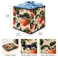 thumbnail image 3 of Peach Foldable Organizer Bins with Handle, 10.8"x10.5"x10.6", Large Capacity Clothes Storage Storage Cubes, 3 of 6