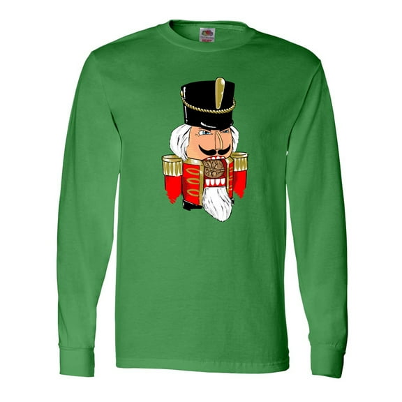 Inktastic Christmas Nutcracker in Red Long Sleeve T-Shirt