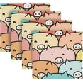 thumbnail image 5 of GZHJMY Cute Pig Cloth Napkins Set of 1, Reusable Washable Oversized Table Napkins for Family Wedding Dinner Party Home Decor, 20 Inch Decorative Washcloths, 5 of 7
