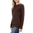 thumbnail image 5 of Womens Cotton Long Sleeve Crew Neck Shirt, 5 of 6