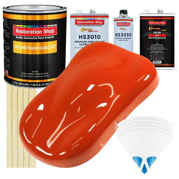 TRACTOR Red Gallon URETHANE BASECOAT CLEARCOAT Car Paint FAST Kit