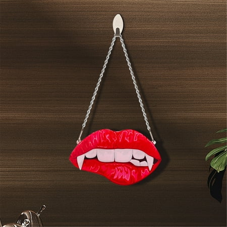 

Acrylic Sexy Kisss Red Lip Pendant Red Bedroom Decoration Valentine s Day Gifts