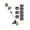 Green, variant on 12" Cordless String Trimmer Weed Wacker, Battery Powered Grass Trimmer with 2 x 2.0Ah Batteries & Fast Charger, Includes Wheels and 8 Replacement Spool Lines for Lawn Care