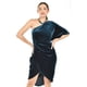 thumbnail image 4 of Vestido de terciopelo de un hombro Roman Fashion /Juvenil, 42723 (Verde botella) verde oscuro G, 4 of 5