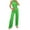 Green, variant on Bovxnpu Summer Casual Outfits For Women, 2 Piece Lounge Sets, Women's Solid Color Round Neck Short Sleeve And Pants Sets With Pockets XXL