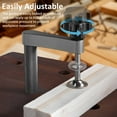 thumbnail image 3 of CNKOO 2Pcs Bench Clamp Stainless Steel Woodworking Fast Clamp One Hand Operation Dog Hole Clamp Adjustable Bench Desktop Clip Portable Carpenter Tool for Woodworking, 3 of 7