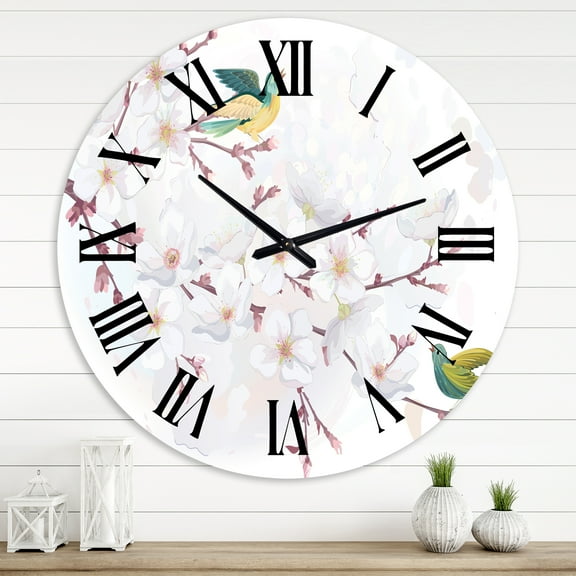Designart 1 in Quartz Traditional Wall Clock