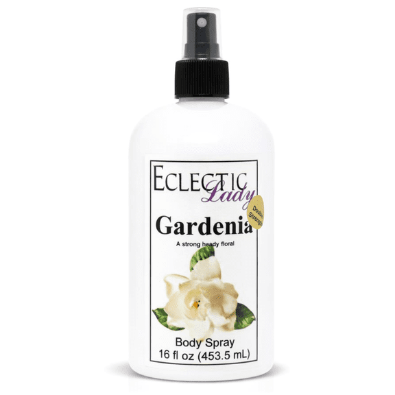 Gardenia Body Spray, Eclectic Lady, Hydrating Mist, Unisex (Double Strength), 16 oz