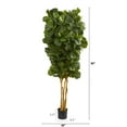 thumbnail image 4 of Nearly Natural 7' Fiddle Leaf Fig Artificial Tree, Green, 4 of 8