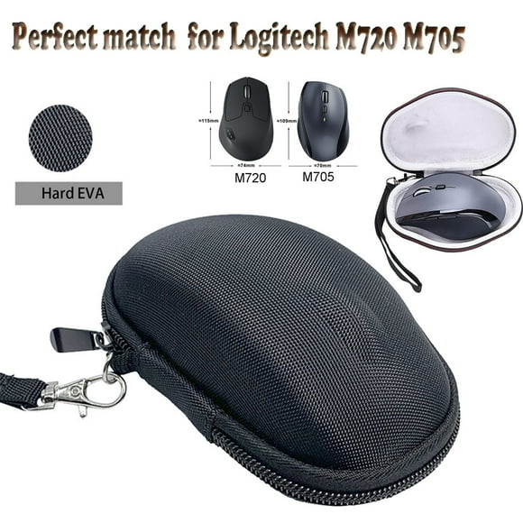Rbaofujie Gaming Mouse Hard Carry Case Bag For Logitech M720 M705 Triathalon Multi-Device Wireles Mouse Rechargeable Mouse