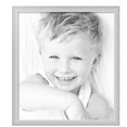thumbnail image 2 of ArtToFrames 25" x 28" Metro Ice Silver Black Picture Frame, 25x28 inch Silver Wood Poster Frame (WOM-5247),  Pack, 2 of 7
