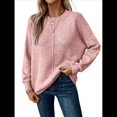 thumbnail image 1 of Suéteres de Mujer de Otoño, Informales, de Larga, Ligeros, de Gran Tamaño, Tipo Pulóver Rosa L, 1 of 6