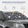 thumbnail image 4 of Haiem Space Cars Car Windshield Sun Shade (2 Pieces) Foldable Windshield Sun Shade Car Accessories for Truck SUV Pickup-Small, 4 of 7