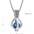 thumbnail image 2 of Anchor Urn Necklaces for Human Ashes Navy Cremation Jewelry Ocean Theme Memorial Keepsake Urn Pendant, 2 of 7