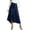A275-Dark Blue, variant on Sokhug Denim Midi Skirt for Women High Waist Button Front Wrap Asymmetrical Hem A Line Casual Skirt