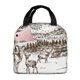 thumbnail image 1 of Disketp Woodland Forest With Deers for Insulated Lunch Bag for Women and Men, Perfect for Work, Hiking, Picnic, 1 of 8