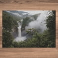 thumbnail image 3 of Ambesonne Rainforest Jigsaw Puzzle, San Rafael Waterfalls, Heirloom-Quality Fun Activity for Family Durable Cardboard, 1000 pcs, Green Grey, 3 of 5