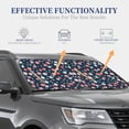 thumbnail image 4 of Fotbe Cherry Blossoms 2-Piece Car Windshield Sun Shade | Sun Blocker for Car Windshield | Foldable Automotive Interior Accessories for Sun Protection-Large, 4 of 7