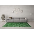 thumbnail image 3 of Ahgly Company Indoor Round Medallion Emerald Green Traditional Area Rugs, 7' Round, 3 of 4