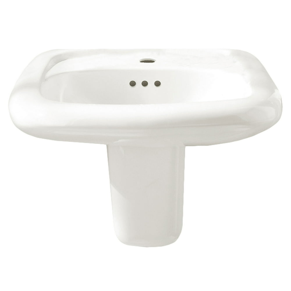 American Standard Murro Wall Mounted Lavatory with Single Faucet Hole