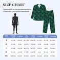 thumbnail image 4 of Kdxio Mint Bird Feathers Men’s Pajama Set Pajamas For Men 2 Piece PJ Set with Men Pajama Pants and Long Sleeve T-Shirt Lounge Set-Large, 4 of 7
