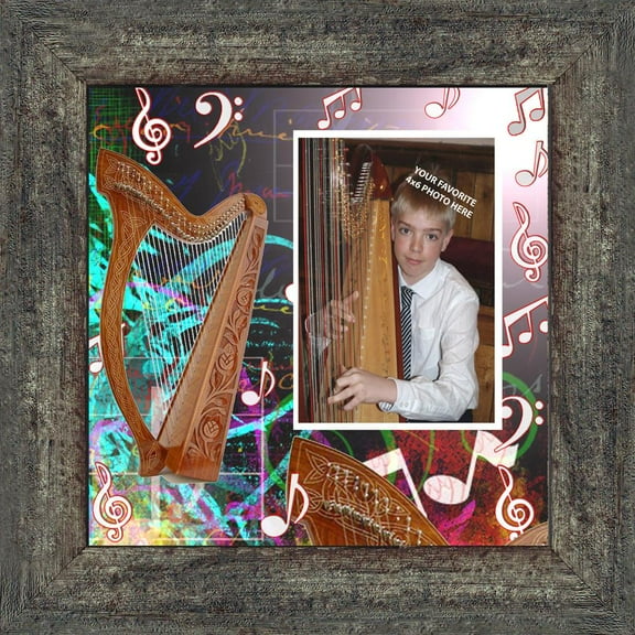 Harp, Concert Band Personalized Picture Frame,, 10X10 3519