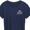 thumbnail image 3 of Marvel Captain America - Retro Distressed Flag - Women's Short Sleeve Graphic T-Shirt, 3 of 5