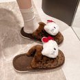 thumbnail image 2 of Hello Kitty Fuzzy Slippers Women Cute Fluffy House Shoes Warm Cozy Birthday Valentine S Day Gift 36 37, 2 of 7