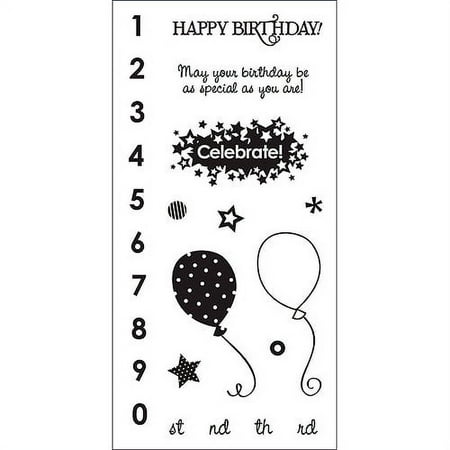 Fiskars Clear 3"X6" Sheet-Birthday Bash