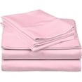 thumbnail image 2 of D.N.G. BEDDINGS Luxury 4 Piece Sheet Set with 12 Inch Deep Pocket 800 Thread Count 100% Egyptian Cotton Solid Light Pink Color King Size, 2 of 4