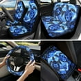 thumbnail image 2 of Jeiento Sea Turtle 13 Piece Car Seat Cover Set with Steering Wheel Cover Seatbelt Strap Pad Armrest Pad Hibiscus Flowers Cup Coasters Key Chain Automobile Interior Sets Fit for SUV Sedan, 2 of 8