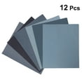 WSTEER 12 in 1 Sandpaper Assorted Dry Wet Abrasive Sand Paper for Wood