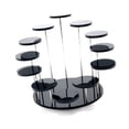 thumbnail image 2 of Round Jewelry Display Stand Multi Layer Ring Display Riser Stand Cake Dessert Rack Party Decorative Shelves 12 Layer Black, 2 of 12