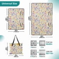 thumbnail image 2 of Extra Large Picnic Beach Blanket Waterproof Sand Proof Portable Outdoor Mat Colorful Watercolor Floral 60x80, 2 of 9