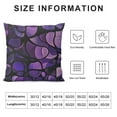 thumbnail image 5 of Glass Mosaic Style Linen Throw Pillow Case Purple Abstract Stained Pillow Cushion Covers Home Sofa Decorative, 5 of 5