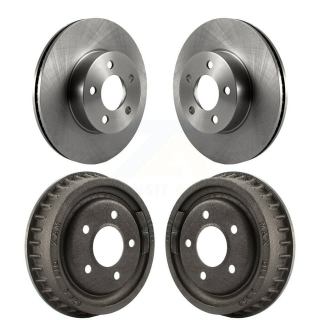 CMX Front Rear Disc Brake Rotors Drums Kit for Car Ford Ranger Mazda B4000 with 9" Diameter Drum K8-102047