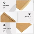 thumbnail image 3 of Shisuyan 20pcs Greeting Cards Package Envelopes Kraft Paper Envelopes Portable Envelopes, 3 of 8