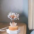 thumbnail image 4 of Natural White Crystal Quartz Tree Lamp With LED Base Feng Shui Tree For Home Stone Night Light, 4 of 5