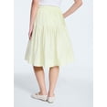 thumbnail image 3 of Free Assembly Women's Pintuck Knee Length Skirt, Sizes XS-XXL, 3 of 5