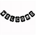 thumbnail image 1 of Welcome Banner Sign- Large, Welcome Home Banner | Great for Welcome Baby Banner and Back to School | Vintage Black Welcome Sign for Classroom, Office Party Decorations, 1 of 4