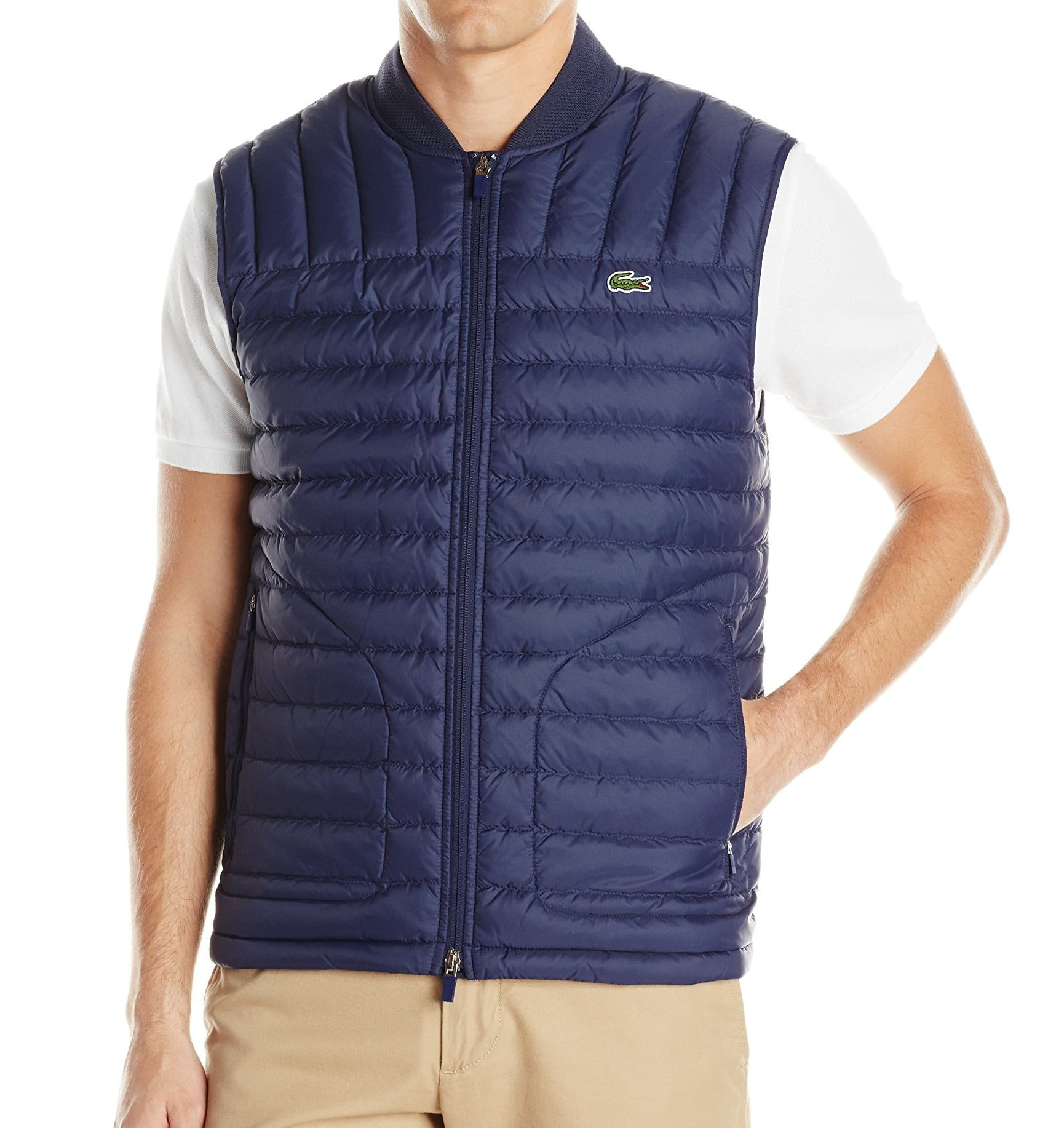 Lacoste Lacoste NEW Navy Blue Men's Size 3XL Vest Puffer FullZip