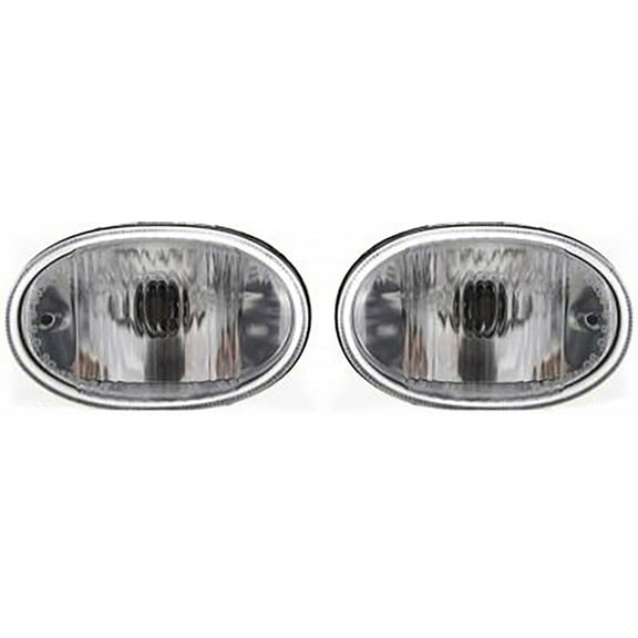 For Chevy Cavalier Fog Light Assembly 2000 01 02 03 04 2005 Driver and Passenger Side Pair For GM2592117