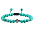 thumbnail image 1 of iju7gthy Srpg33 Hand Braided Rope Bracelet Turquoise Beaded Bracelet For, 1 of 7