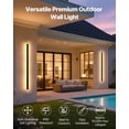 thumbnail image 2 of 2 Pack 47.2 Inch Modern Outdoor Wall Lights 3000K Warm White IP65 Waterproof Rustproof for House Porch Garage, 2 of 6