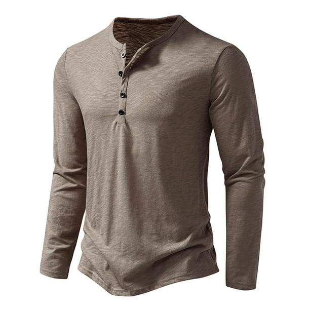 Blusas y camisas de manga larga y cuello redondo para hombre, pulóveres casuales, camisetas de manga larga y cuello redondo, blusas para hombre.