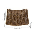 thumbnail image 3 of Bfogop Wicker Bread Baskets 8.6 Inch Woven Serving Basket for Gifts, Poly Wicker Storage Rectangle Rattan Display Trays for Bread Food Vegetables Fruit Snacks Tabletop Restaurant Home, 3 of 6