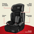 thumbnail image 3 of Autoasiento Silla Booster Motek Benjo 9 a 36kg Gris, 3 of 6