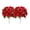 Red, variant on 7 Heads Artificial Christmas Flowers Stems Glitter Red Poinsettia Flower Bouquet for Family Gathering Wedding Home Decor